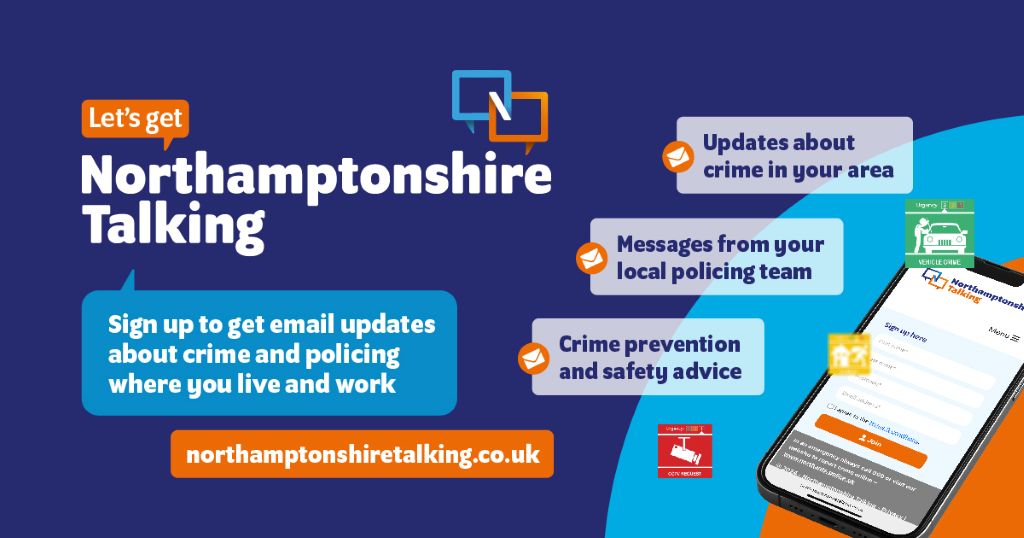 Logo for Northants Talking alerts service