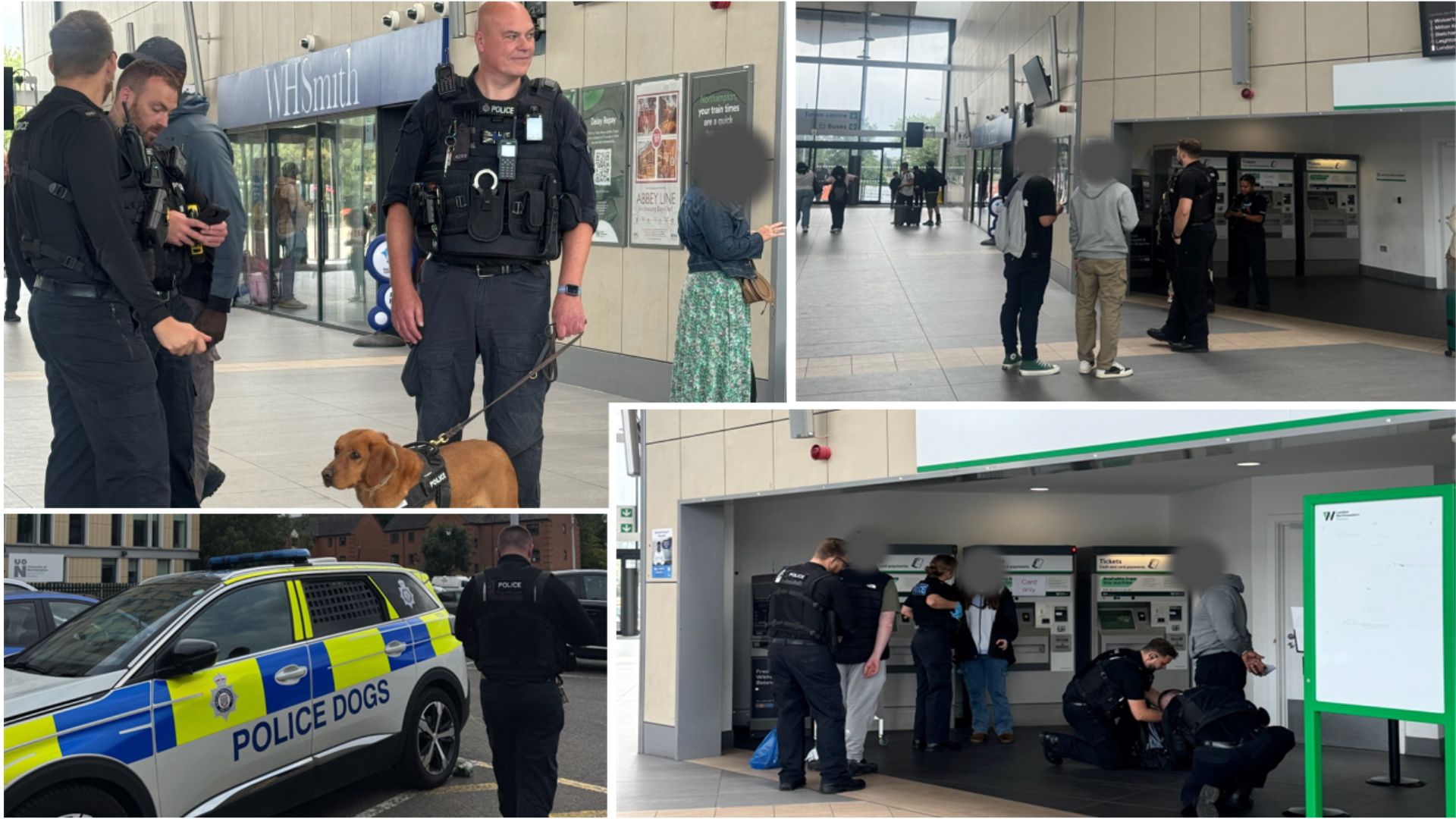 Northampton neighbourhood officers teamed up with British Transport Police colleagues for two days of action under Op Workforce