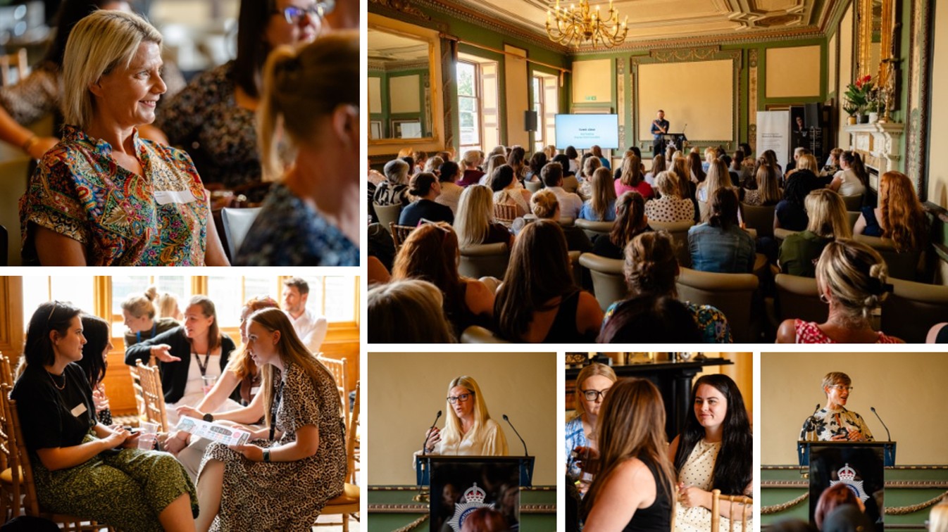 Collage of images from the Women's Network launch 