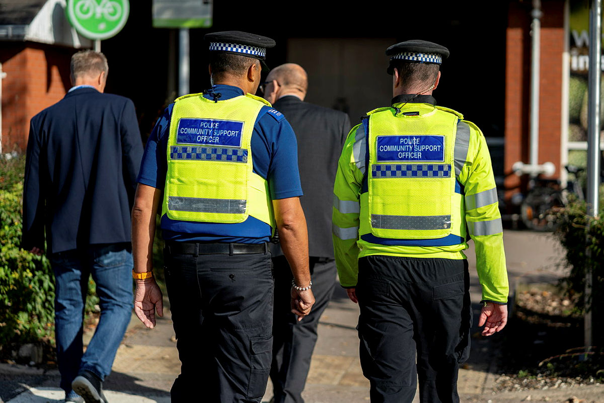 a photo of officers on patrol